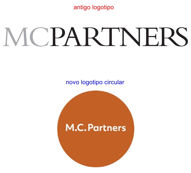 logomarca mcpartners atualizado texto fonte letra maiuscula